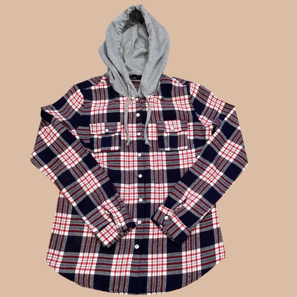 Paper Tee Flannel Plaid Shacket, size small ❤️
